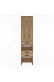 Arges Dolap 4 Raflı 4 Çekmeceli 2 Kapaklı 60x30x243 - S32M089V9A