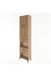Arges Dolap 4 Raflı 4 Çekmeceli 2 Kapaklı 60x30x243 - S32M089V9A