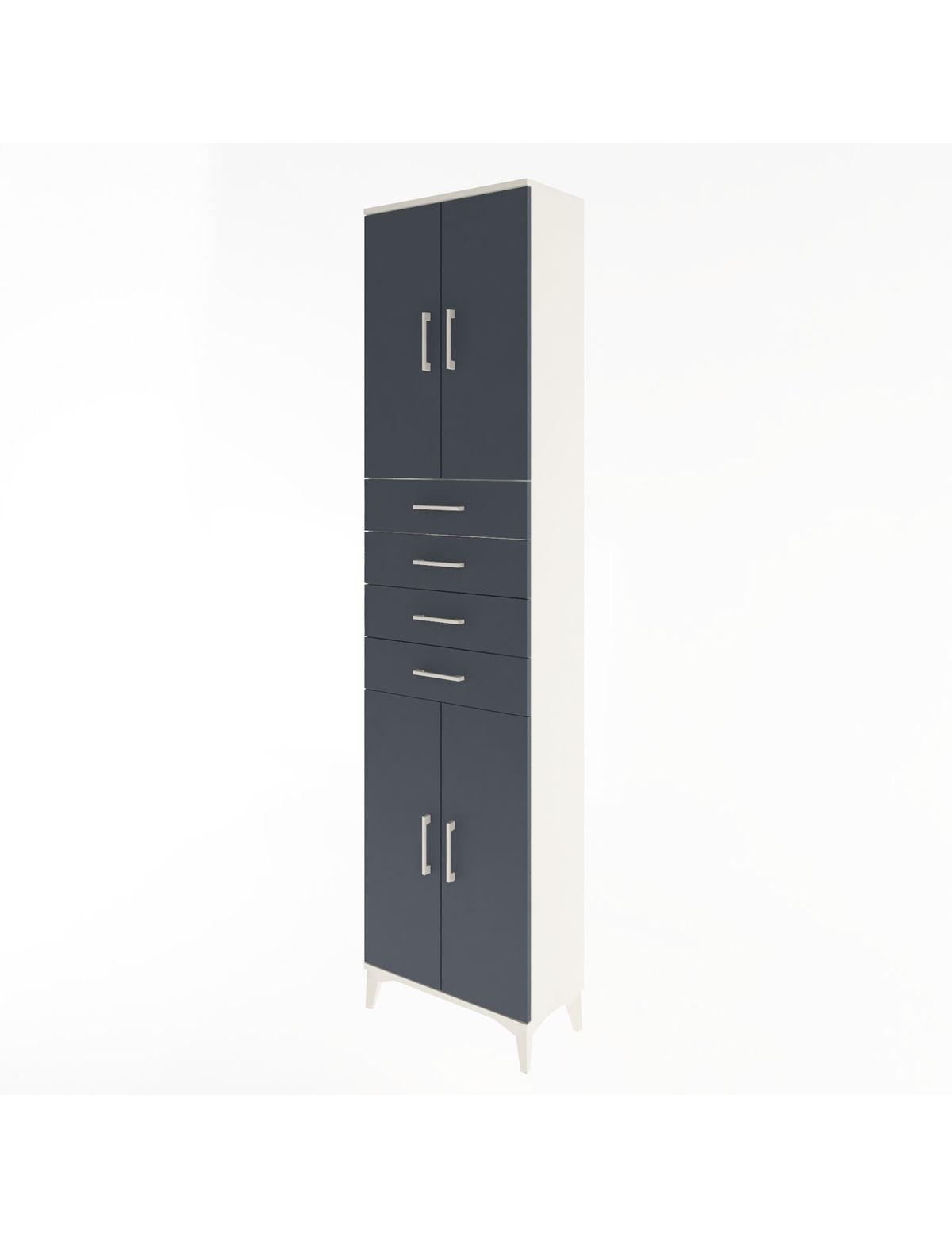Arges Dolap 4 Raflı 4 Çekmeceli 4 Kapaklı 60x30x243 - S32M090V2A