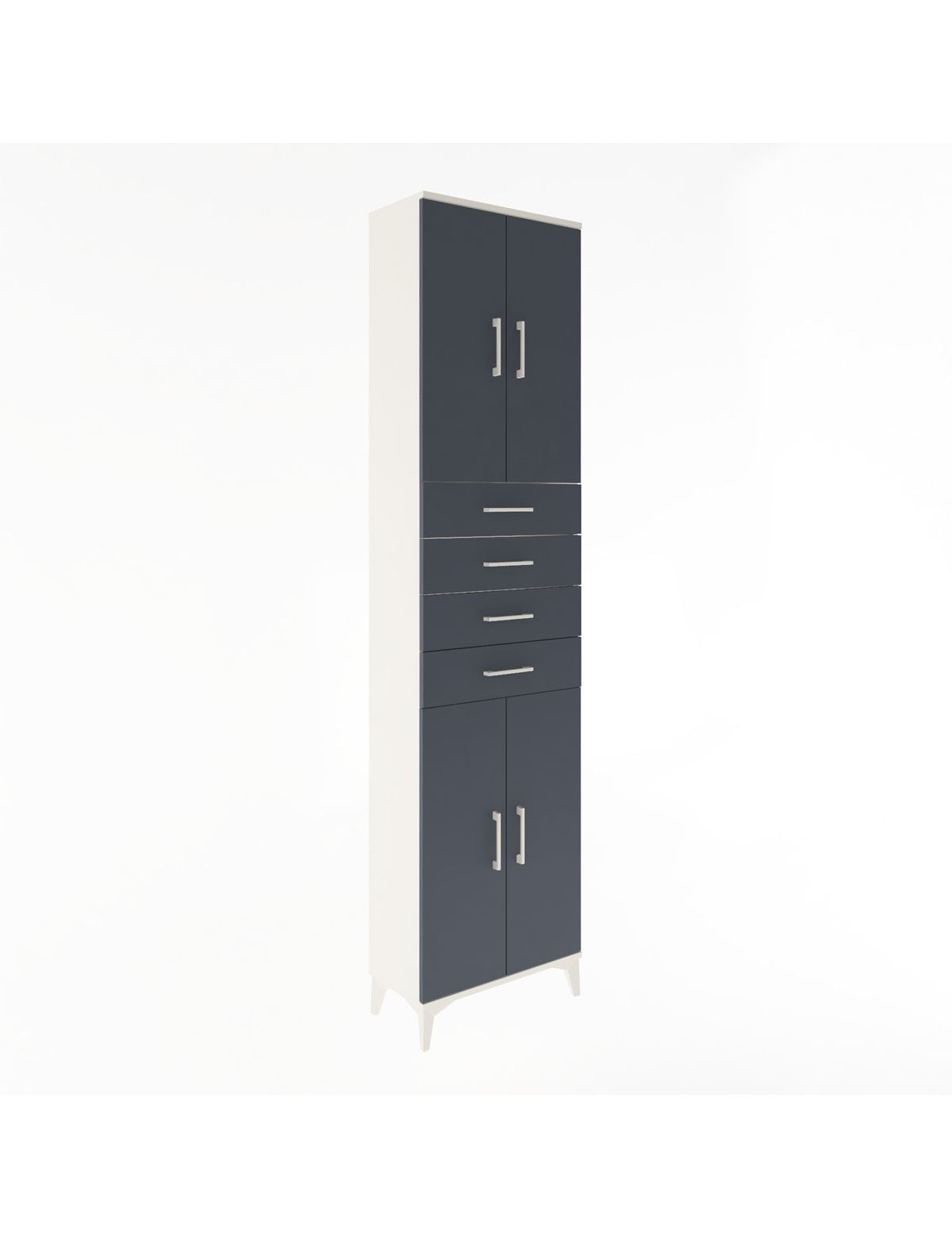 Arges Dolap 4 Raflı 4 Çekmeceli 4 Kapaklı 60x30x243 - S32M090V2A