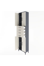 Arges Dolap 4 Raflı 4 Çekmeceli 4 Kapaklı 60x30x243 - S32M090V4A