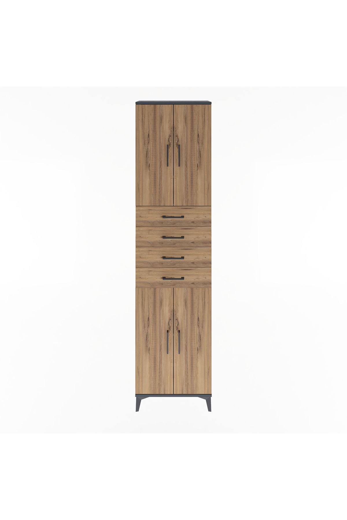 Arges Dolap 4 Raflı 4 Çekmeceli 4 Kapaklı 60x30x243 - S32M090V6A