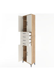 Arges Dolap 4 Raflı 4 Çekmeceli 4 Kapaklı 60x30x243 - S32M090V7A
