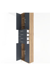 Arges Dolap 4 Raflı 4 Çekmeceli 4 Kapaklı 60x30x243 - S32M090V8A
