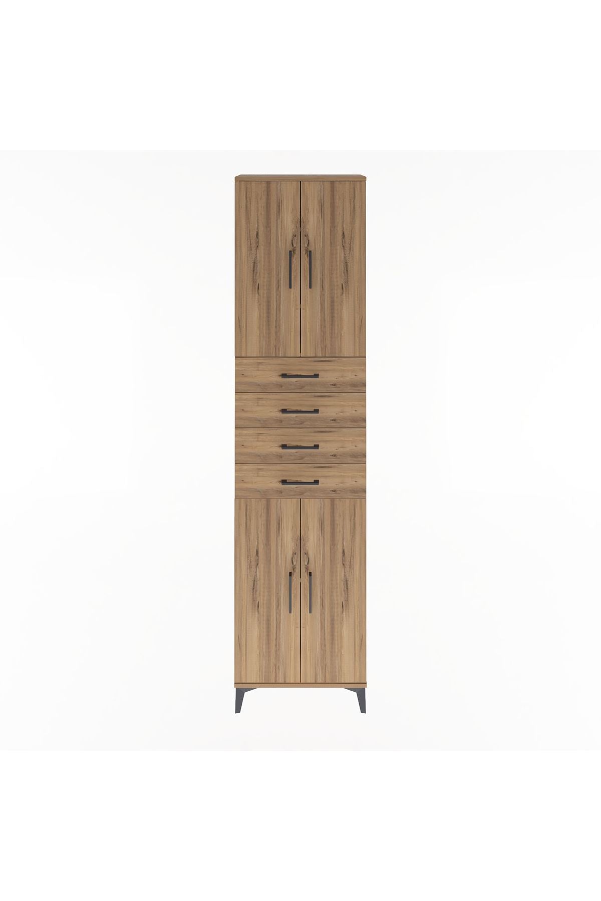 Arges Dolap 4 Raflı 4 Çekmeceli 4 Kapaklı 60x30x243 - S32M090V9A