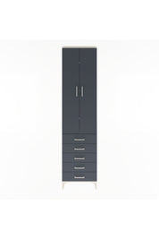 Arges Dolap 4 Raflı 5 Çekmeceli 2 Kapaklı 60x30x243 - S32M091V2A