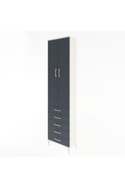 Arges Dolap 4 Raflı 5 Çekmeceli 2 Kapaklı 60x30x243 - S32M091V2A