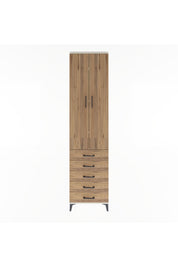 Arges Dolap 4 Raflı 5 Çekmeceli 2 Kapaklı 60x30x243 - S32M091V3A