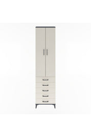 Arges Dolap 4 Raflı 5 Çekmeceli 2 Kapaklı 60x30x243 - S32M091V4A