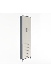 Arges Dolap 4 Raflı 5 Çekmeceli 2 Kapaklı 60x30x243 - S32M091V4A