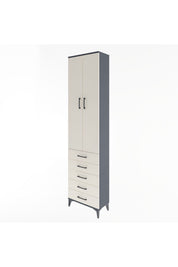 Arges Dolap 4 Raflı 5 Çekmeceli 2 Kapaklı 60x30x243 - S32M091V4A