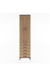 Arges Dolap 4 Raflı 5 Çekmeceli 2 Kapaklı 60x30x243 - S32M091V6A