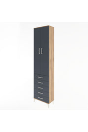 Arges Dolap 4 Raflı 5 Çekmeceli 2 Kapaklı 60x30x243 - S32M091V8A