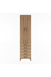 Arges Dolap 4 Raflı 5 Çekmeceli 2 Kapaklı 60x30x243 - S32M091V9A