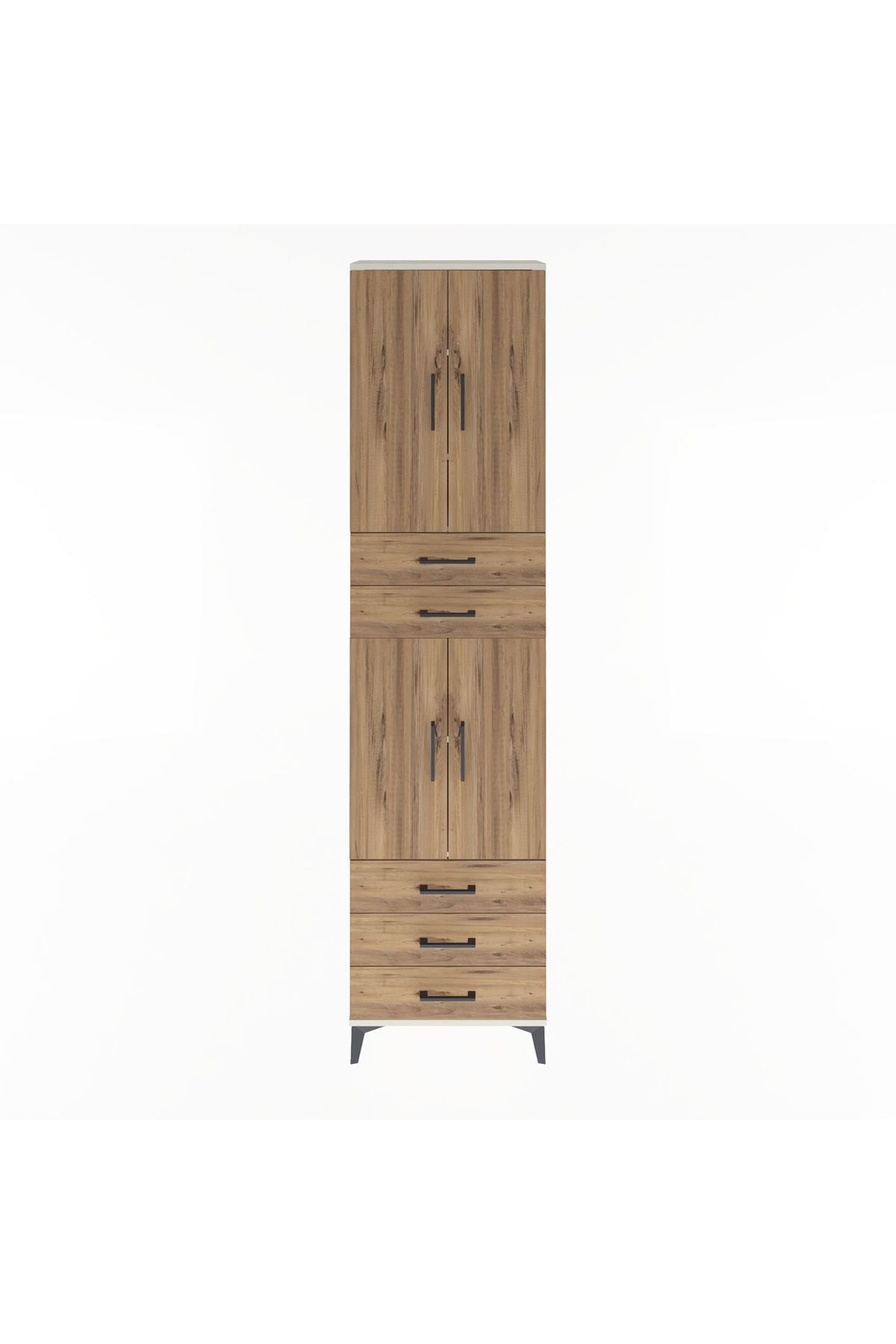 Arges Dolap 5 Raflı 5 Çekmeceli 4 Kapaklı 60x30x243 - S32M092V3A