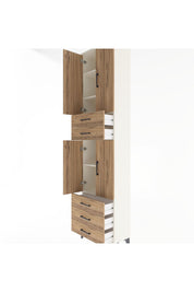 Arges Dolap 5 Raflı 5 Çekmeceli 4 Kapaklı 60x30x243 - S32M092V3A