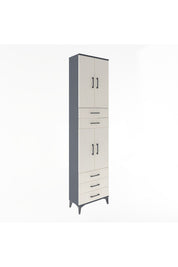 Arges Dolap 5 Raflı 5 Çekmeceli 4 Kapaklı 60x30x243 - S32M092V4A