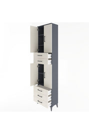 Arges Dolap 5 Raflı 5 Çekmeceli 4 Kapaklı 60x30x243 - S32M092V4A