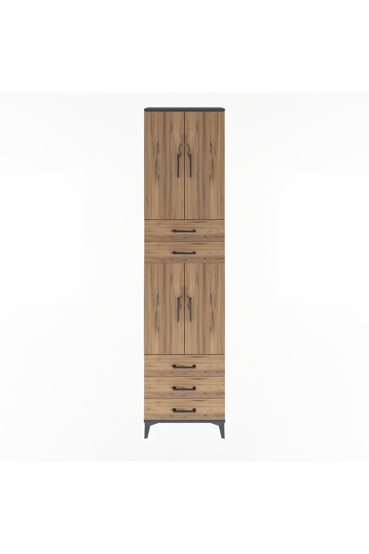 Arges Dolap 5 Raflı 5 Çekmeceli 4 Kapaklı 60x30x243 - S32M092V6A