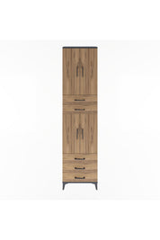 Arges Dolap 5 Raflı 5 Çekmeceli 4 Kapaklı 60x30x243 - S32M092V6A