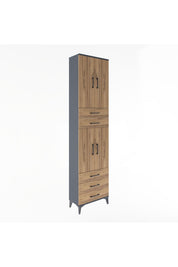 Arges Dolap 5 Raflı 5 Çekmeceli 4 Kapaklı 60x30x243 - S32M092V6A
