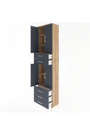Arges Dolap 5 Raflı 5 Çekmeceli 4 Kapaklı 60x30x243 - S32M092V8A