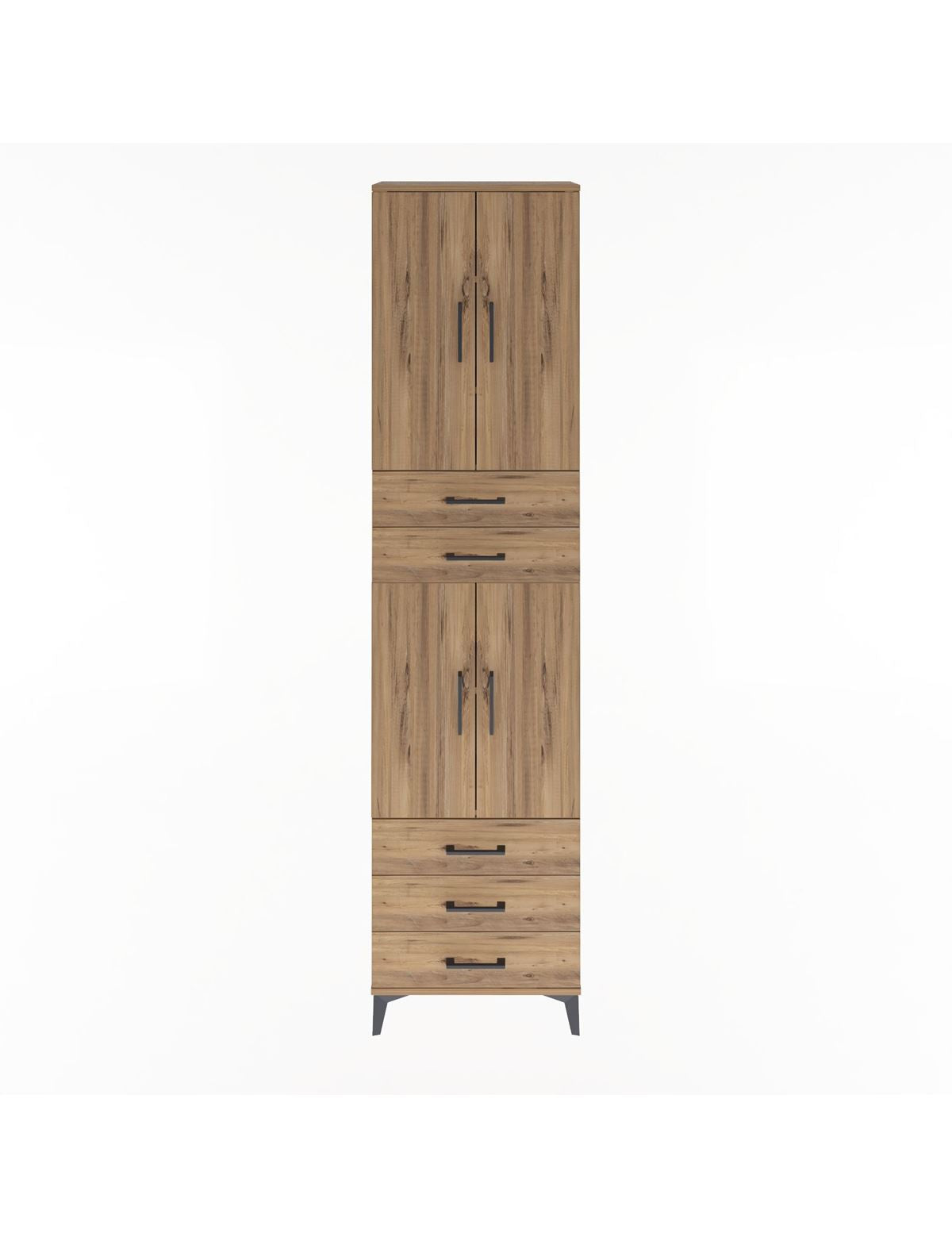 Arges Dolap 5 Raflı 5 Çekmeceli 4 Kapaklı 60x30x243 - S32M092V9A