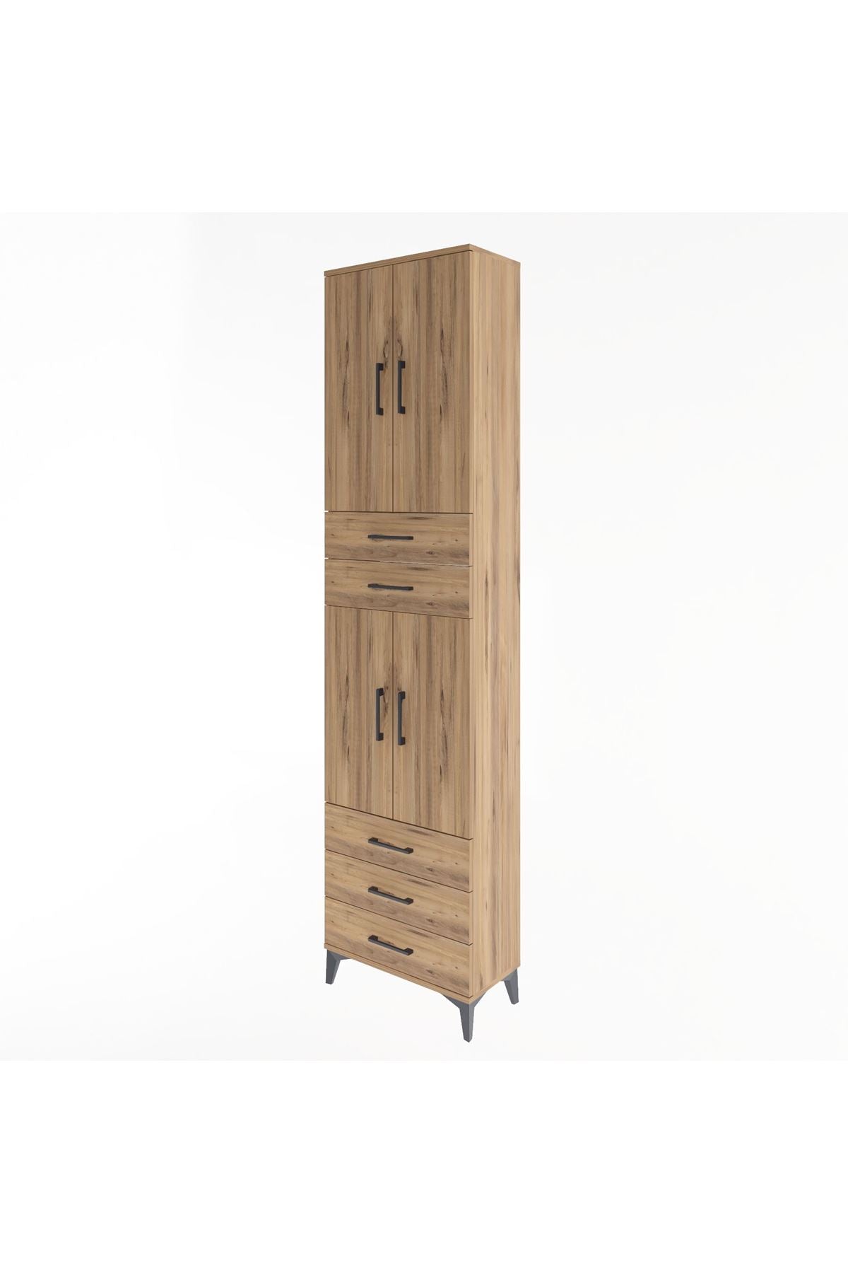 Arges Dolap 5 Raflı 5 Çekmeceli 4 Kapaklı 60x30x243 - S32M092V9A