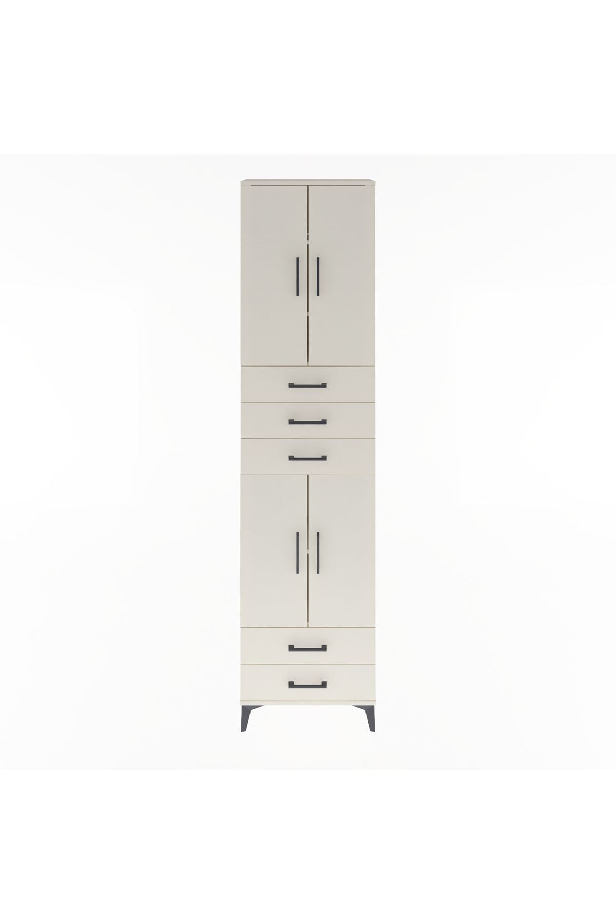 Arges Dolap 5 Raflı 5 Çekmeceli 4 Kapaklı 60x30x243 - S32M093V1A
