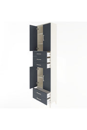 Arges Dolap 5 Raflı 5 Çekmeceli 4 Kapaklı 60x30x243 - S32M093V2A