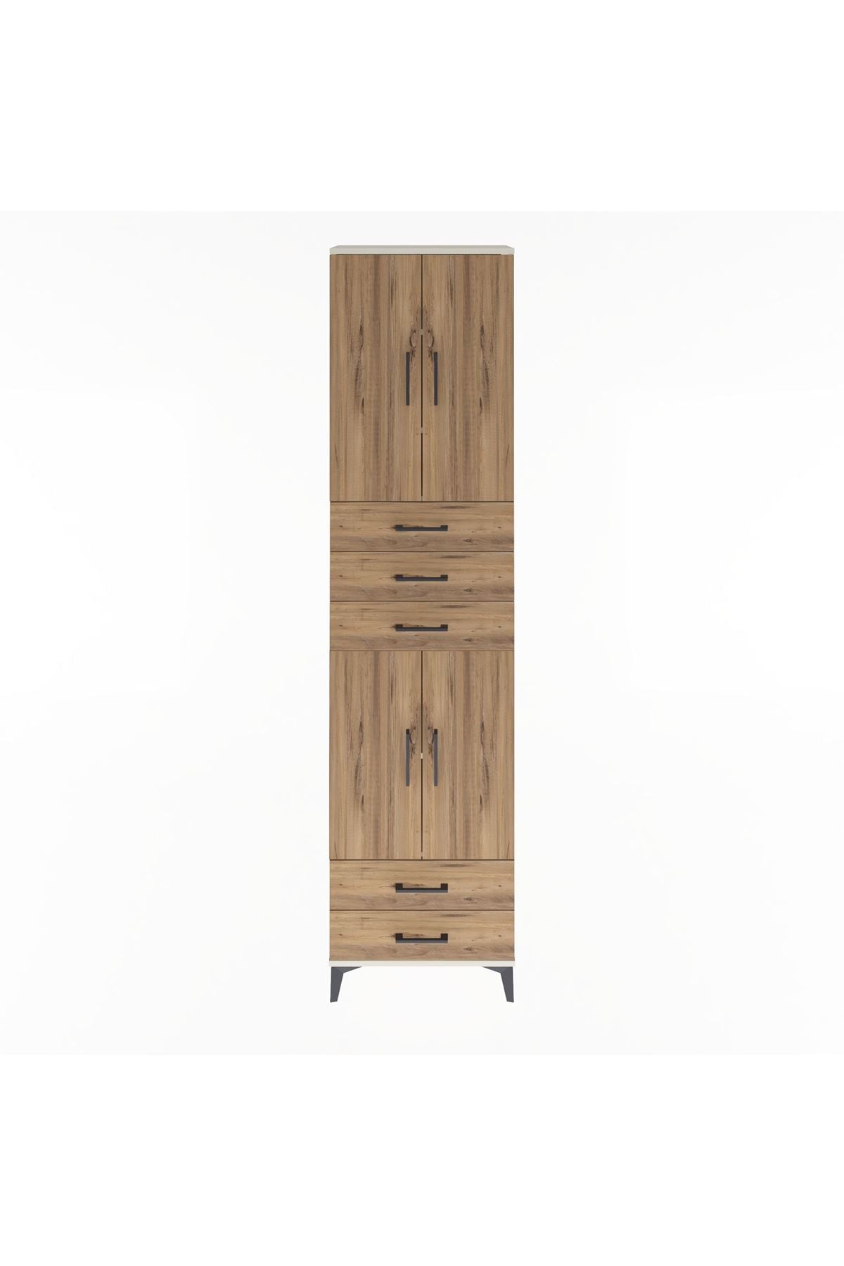 Arges Dolap 5 Raflı 5 Çekmeceli 4 Kapaklı 60x30x243 - S32M093V3A