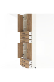 Arges Dolap 5 Raflı 5 Çekmeceli 4 Kapaklı 60x30x243 - S32M093V3A