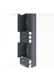 Arges Dolap 5 Raflı 5 Çekmeceli 4 Kapaklı 60x30x243 - S32M093V5A
