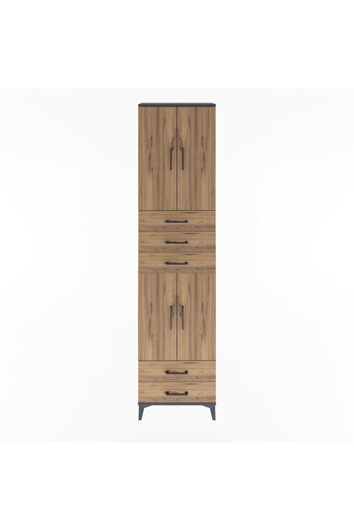 Arges Dolap 5 Raflı 5 Çekmeceli 4 Kapaklı 60x30x243 - S32M093V6A