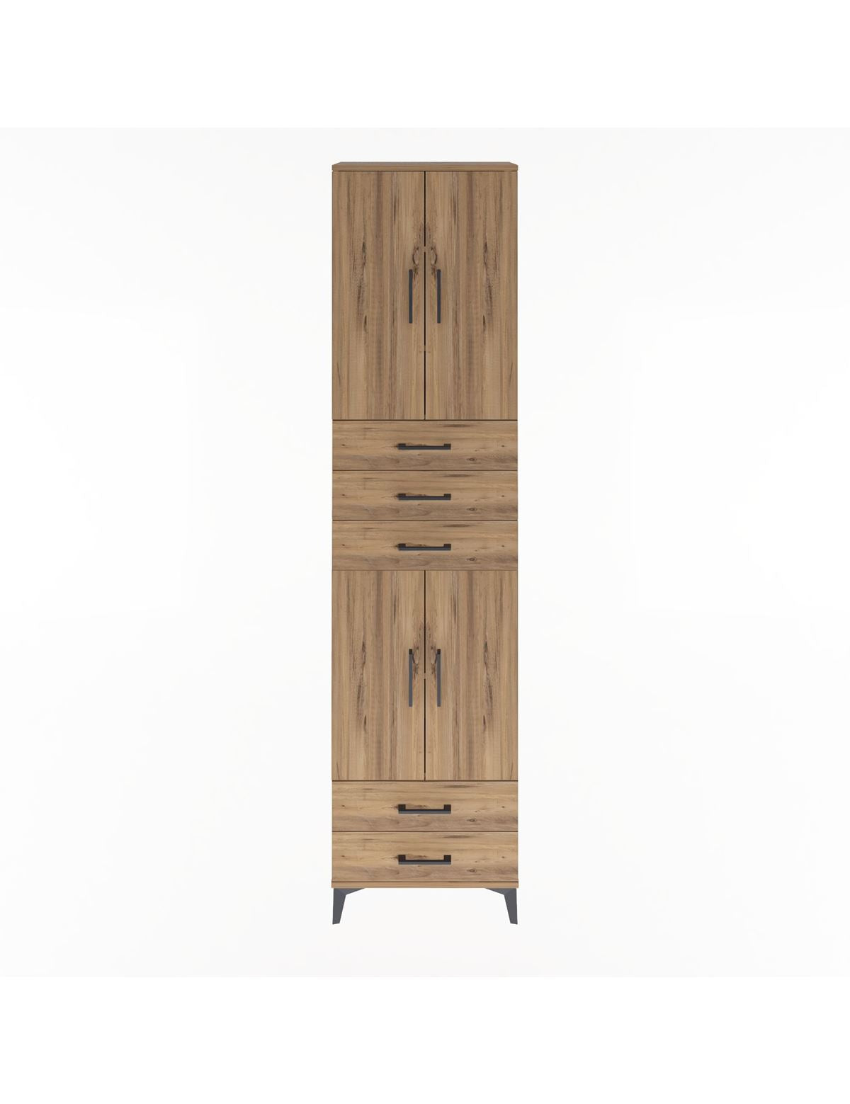 Arges Dolap 5 Raflı 5 Çekmeceli 4 Kapaklı 60x30x243 - S32M093V9A
