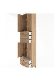 Arges Dolap 5 Raflı 5 Çekmeceli 4 Kapaklı 60x30x243 - S32M093V9A