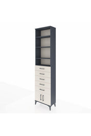 Arges Dolap 4 Raflı 5 Çekmeceli 2 Kapaklı 60x30x243 - S32M094V4A