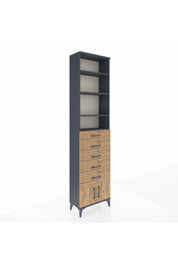 Arges Dolap 4 Raflı 5 Çekmeceli 2 Kapaklı 60x30x243 - S32M094V6A