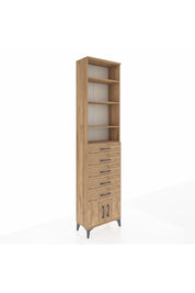 Arges Dolap 4 Raflı 5 Çekmeceli 2 Kapaklı 60x30x243 - S32M094V9A