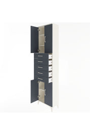 Arges Dolap 4 Raflı 5 Çekmeceli 4 Kapaklı 60x30x243 - S32M095V2A