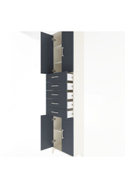 Arges Dolap 4 Raflı 5 Çekmeceli 4 Kapaklı 60x30x243 - S32M095V2A