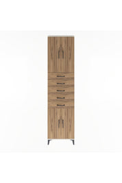 Arges Dolap 4 Raflı 5 Çekmeceli 4 Kapaklı 60x30x243 - S32M095V3A