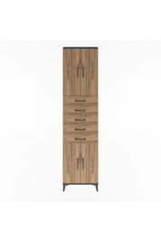Arges Dolap 4 Raflı 5 Çekmeceli 4 Kapaklı 60x30x243 - S32M095V6A