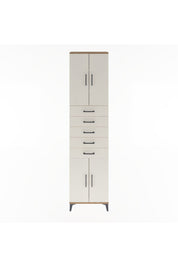 Arges Dolap 4 Raflı 5 Çekmeceli 4 Kapaklı 60x30x243 - S32M095V7A