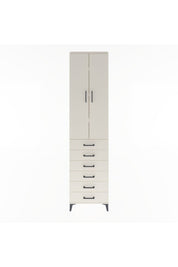 Arges Dolap 4 Raflı 6 Çekmeceli 2 Kapaklı 60x30x243 - S32M096V1A