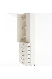 Arges Dolap 4 Raflı 6 Çekmeceli 2 Kapaklı 60x30x243 - S32M096V1A