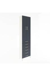 Arges Dolap 4 Raflı 6 Çekmeceli 2 Kapaklı 60x30x243 - S32M096V2A