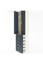 Arges Dolap 4 Raflı 6 Çekmeceli 2 Kapaklı 60x30x243 - S32M096V2A