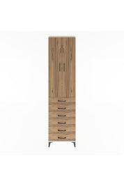Arges Dolap 4 Raflı 6 Çekmeceli 2 Kapaklı 60x30x243 - S32M096V3A