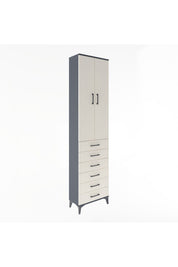 Arges Dolap 4 Raflı 6 Çekmeceli 2 Kapaklı 60x30x243 - S32M096V4A
